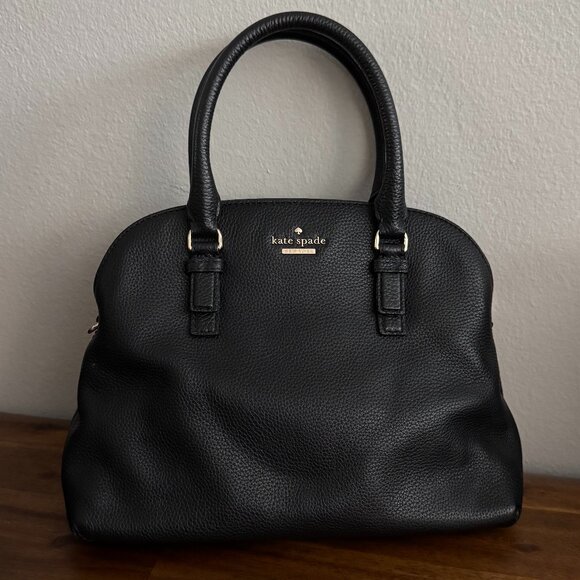 kate spade - jackson street lottie satchel in black - Picture 1 of 4